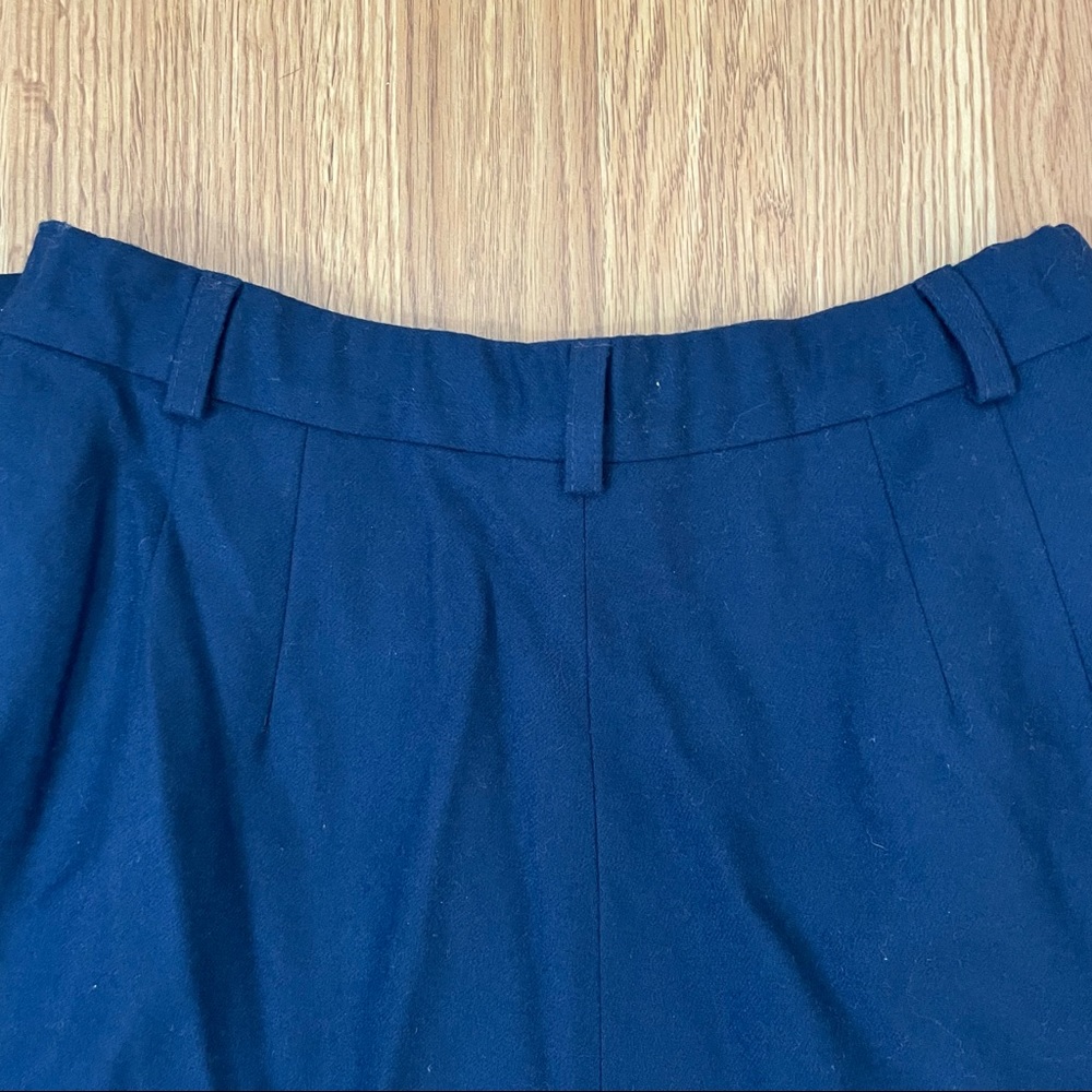 Vintage 70s Pendleton Pleated Blue Wool Trousers - Picture 4 of 7